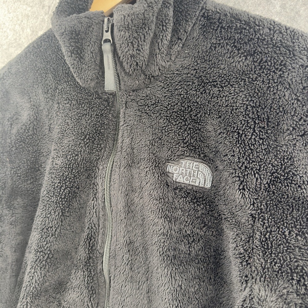 The North Face Osito Jacket Womens Medium Black Oso Soft Fleece Full Zipper Logo - Picture 3 of 13